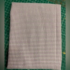 Lavender and White Gingham Seersucker Fabric